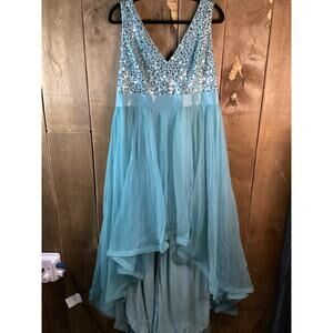 Ever Pretty Blue Sequin Evening Dress